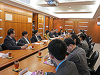 The delegation from CAS meets with CUHK representatives